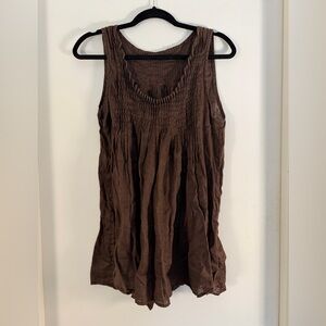 CP SHADES Brown Sleeveless Women's Top, Size M